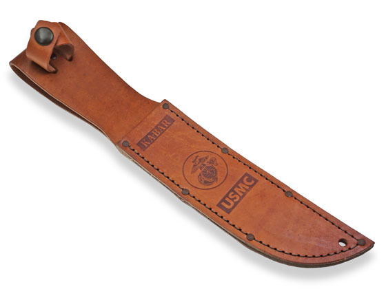 Replacement Sheath: Brown Leather, KA-BAR USMC