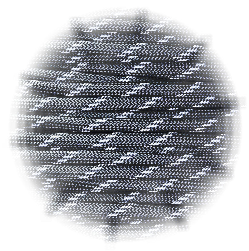 P.cord Paracord reflektierend Charcoal Grey