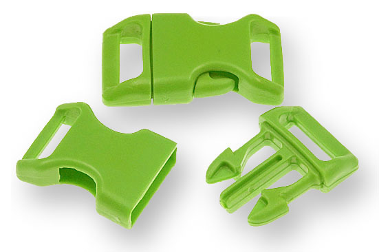 Bracelet-Buckles medium (5/8") Green 10pack