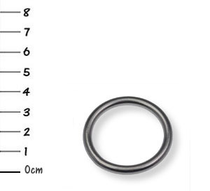 5x V4A-stainless-steel snap-O-rings 4 x 30 mm