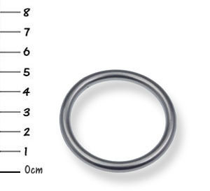 5x V4A-stainless-steel snap-O-rings 5 x 40 mm