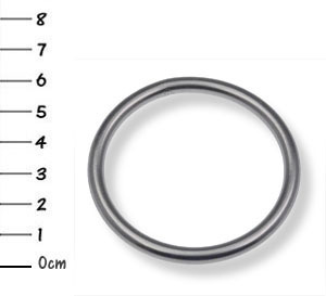 1x V4A-stainless-steel snap-O-ring 5 x 50 mm
