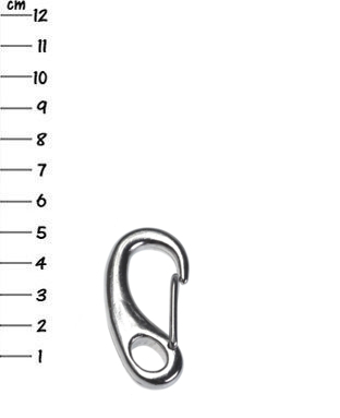 1x V4A-stainless-steel snap-hooks 50 mm