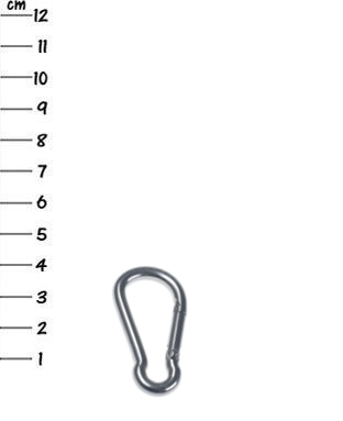 1x V4A-stainless-steel snap-hook 4 x 40 mm