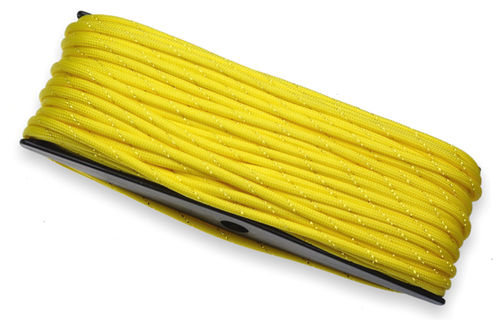 P.cord Paracord 550 Poly Yellow Goldglitter