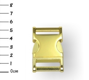 1-Zoll Zinc-Max-Steckschnalle 33x53mm Gold
