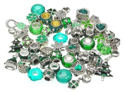 Rhinestone Beads Assortment Emerald